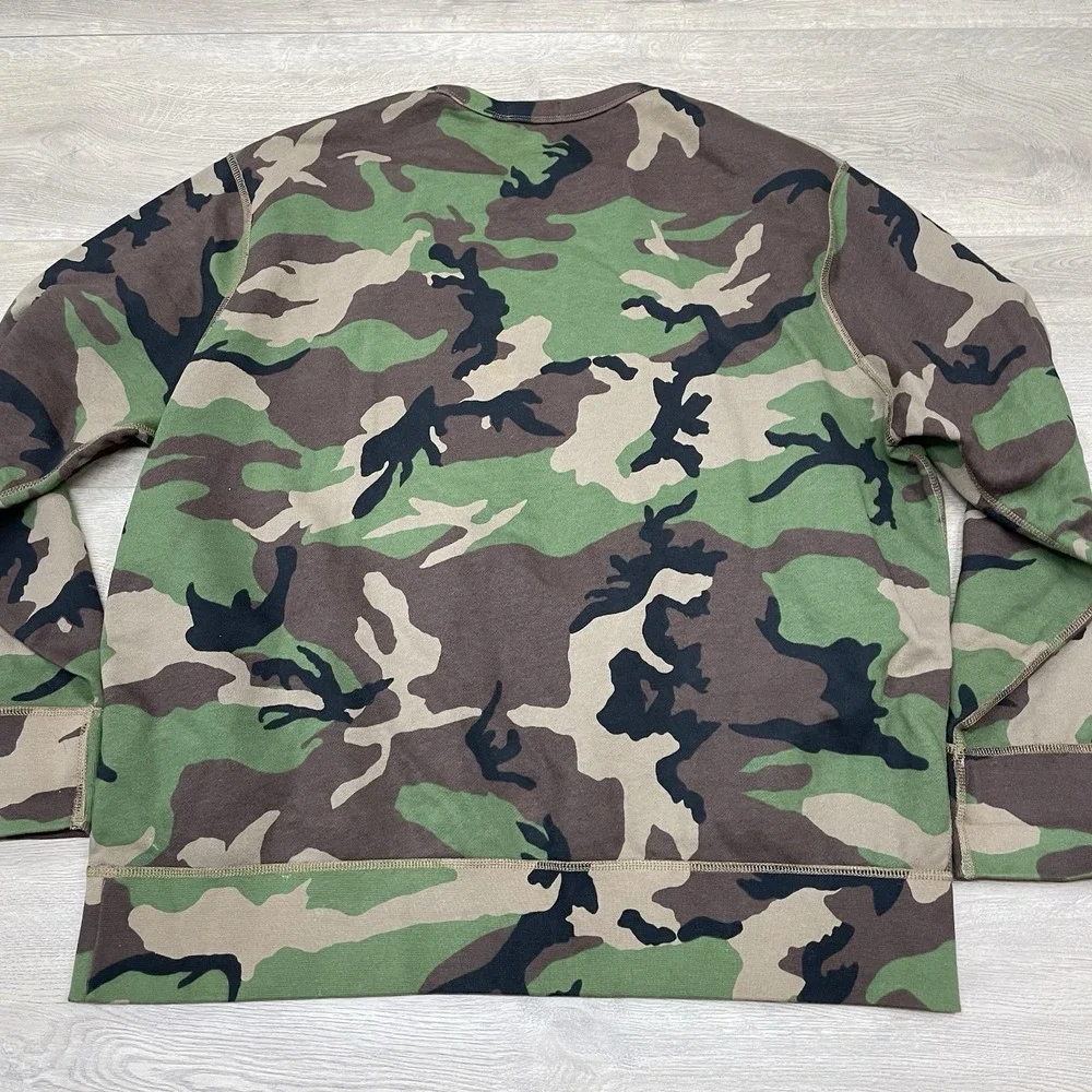 Polo Ralph Lauren Sportsman Mens Sweatshirt XXL 2XL Respect The Wildlife Camo